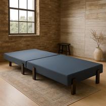 Cama Portátil Dobrável Solteiro 188x88 Pés de Madeira - LV Cama Portátil Dobrável Solteiro 188x88 Pés de Madeira - LV