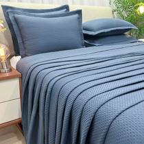 Cama Posta King Size Seline Colcha Luxo 200 FIOS Bordado 3 Pçs