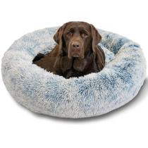 Cama Premium Best Friends The Original Calming Donut Shag Denim Para Cães e Gatos - Grande