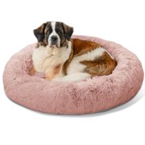 Cama Premium Best Friends The Original Calming Donut Shag Dusty Rose Para Cães e Gatos - Extra Grande