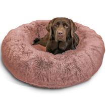 Cama Premium Best Friends The Original Calming Donut Shag Dusty Rose Para Cães e Gatos - Grande