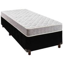 Cama + Preto e Colchão D23 Solteiro - D23 Inducol Cama + Preto e Colchão D23 Solteiro - D23 Inducol