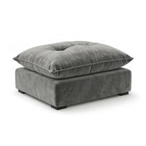 Cama Puff para Pet Tatite Decor para Cachorro e Gato Suede Cinza 55cm X 40cm X 20cm Cama Puff para Pet Tatite Decor para Cachorro e Gato Suede Cinza 55cm X 40cm X 20cm