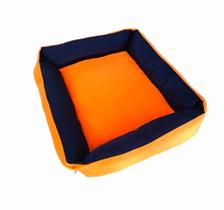 Cama Quadrada Confortável para Cachorros Pequenos e Médios com Manta Lisa