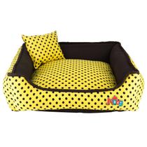 Cama Quadrada Lavável JN Pet Caminha Para Cachorro Porte Pequeno e Médio