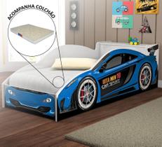 Cama Quarto Carro Solteiro Baú C/ Colchao Grade de Proteção Cama Quarto Carro Solteiro Baú C/ Colchao Grade de Proteção