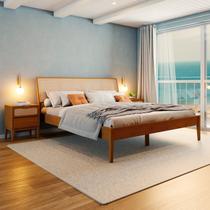 Cama Queen com Madeira Maciça Viena