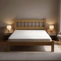 Cama Queen de Casal Nogueira em Madeira Maciça Reforçada Cama Queen de Casal Nogueira em Madeira Maciça Reforçada