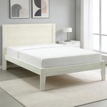 Cama Queen De Madeira Maciça Para Colchão 158x198 Mazzaro F06 Branco - Lyam Decor Cama Queen De Madeira Maciça Para Colchão 158x198 Mazzaro F06 Branco - Lyam Decor