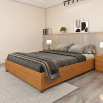 Cama Queen em MDP 203cm x 164cm Mônaco Cama Queen em MDP 203cm x 164cm Mônaco