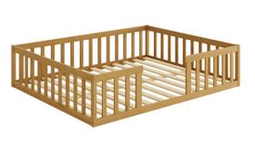 Cama Queen Montessoriana Nemargi Cor Nogueira Cama Queen Montessoriana Nemargi Cor Nogueira