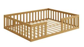 Cama Queen Montessoriana Nemargi Cor Nogueira Cama Queen Montessoriana Nemargi Cor Nogueira