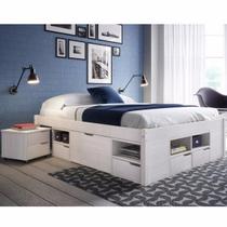 Cama Queen Multifuncional Charme Branco