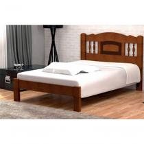 Cama Queen Size Atenas de Madeira Maciça Angelim Pedra Tauari Castanho Cama Queen Size Atenas de Madeira Maciça Angelim Pedra Tauari Castanho