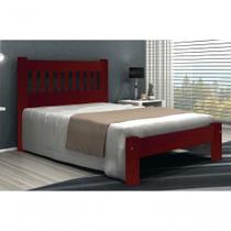 Cama Queen Size Lisboa de Madeira Maciça Angelim Pedra Tauari Mogno Cama Queen Size Lisboa de Madeira Maciça Angelim Pedra Tauari Mogno