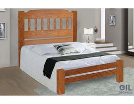 Cama Queen size Roma de Madeira Maciça Angelim Pedra/Tauari - Cerejeira Cama Queen size Roma de Madeira Maciça Angelim Pedra/Tauari - Cerejeira