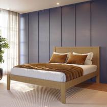 Cama Queen Topázio 1,60 Madeira Pinus Freijó - Finestra