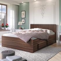 Cama Reta de Casal com 4 gavetas Ilan 1254 San Remo Cama Reta de Casal com 4 gavetas Ilan 1254 San Remo