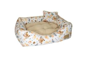 Cama Retangular Safari Bege Pata Chic CA008