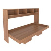 Cama Retrátil Horizontal Solteiro 195,8x121,6x94,5 Amêndoa