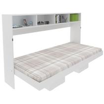Cama Retratil Horizontal Solteiro CM8020 Branco Tecno Mobili Cama Retratil Horizontal Solteiro CM8020 Branco Tecno Mobili
