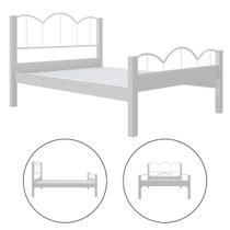 Cama Retrô Casal MDF Oasis Preto/Nature 151x202cm