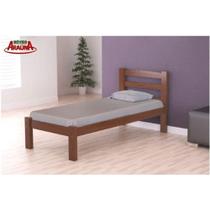 Cama Robusta Solteiro Mdf Arauna Amendoa
