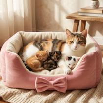 Cama Rosa 3em1 Suede Macio Quentinho para Cachorro Gato Pet Cubo Toca Iglu Tamanho P, M, G, GG Cama Rosa 3em1 Suede Macio Quentinho para Cachorro Gato Pet Cubo Toca Iglu Tamanho P, M, G, GG