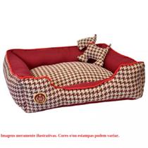 Cama Rubi Maya Vermelha M 53x67x19 - São Pet