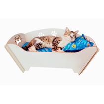 Cama Sofá Pet Caminha para Gatos e Cães Pequenos MDF Branco
