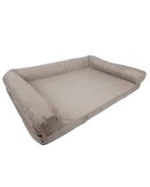 Cama Sofá Pet Grande 100x70cm 100% Lavável - Bege