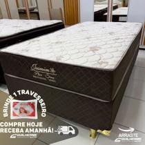 Cama Solteirão Para Solteiro Molas Ensacadas Conjunto base 110x200 Colchão JASMIM PLUS Grátis Travesseiro Cama Solteirão Para Solteiro Molas Ensacadas Conjunto base 110x200 Colchão JASMIM PLUS Grátis Travesseiro