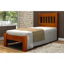 Cama Solteirão Pérola Angelim Pedra/Tauari Mel Cama Solteirão Pérola Angelim Pedra/Tauari Mel