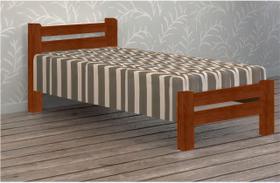 Cama Solteirão (Solteiro Extra) Piazza de Madeira Maciça Angelim Pedra/Tauari - Cor Mel