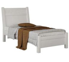 Cama Solteiro 185 100% Mdf Neve - Móveis Valverde Cama Solteiro 185 100% Mdf Neve - Móveis Valverde