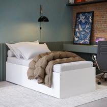 Cama Solteiro 3 em 1 Matrix Branco