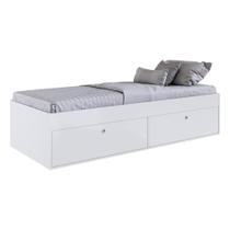 Cama Solteiro 4 Portas Para Colchão 188x78cm Multimóveis Cr40090 Branca Branco Cama Solteiro 4 Portas Para Colchão 188x78cm Multimóveis Cr40090 Branca Branco