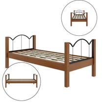 Cama Solteiro Aço Vintage Nature Estilo Retrô