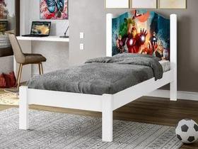 Cama Solteiro Adesivada Feras 100% Mdf - Extrado Madeira - P/Colchão 188 x 88