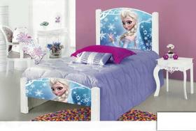 Cama Solteiro Adesivada Frozen C Colchão E 2 Grade Protetora