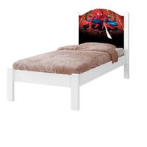 Cama Solteiro Adesivada H. Aranha Menino MDF
