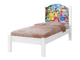 Cama Solteiro Adesivada Princesas Contos Menina