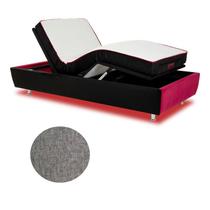 Cama Solteiro Articulada Gamer Linho Grafite 108x218 S/ Fio