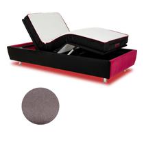 Cama Solteiro Articulada Gamer Suéde Grafite 108x218 S/ Fio