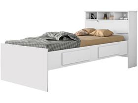 Cama Solteiro Baú 2 Gavetas Conquista Móveis Ravena