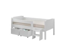 Cama Solteiro Bella Plus C/ Aux - Branco