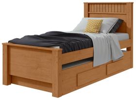 Cama Solteiro Bibox 2 Gavetas Athenas - Lopas
