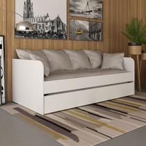 Cama Solteiro Bicama Cm8032 Branca - Tecno Mobili Cama Solteiro Bicama Cm8032 Branca - Tecno Mobili