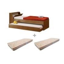 Cama Solteiro Bicama Com 2 Colchões Ditália BB-28 Diamond CZ