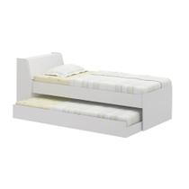 Cama Solteiro Bicama Ditália BB-28 Branco Cozy Cama Solteiro Bicama Ditália BB-28 Branco Cozy
